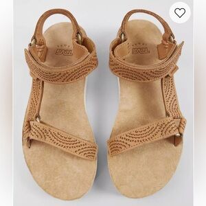 Teva Midform Women's Original Universal Sandal Brown Leather Grooveline